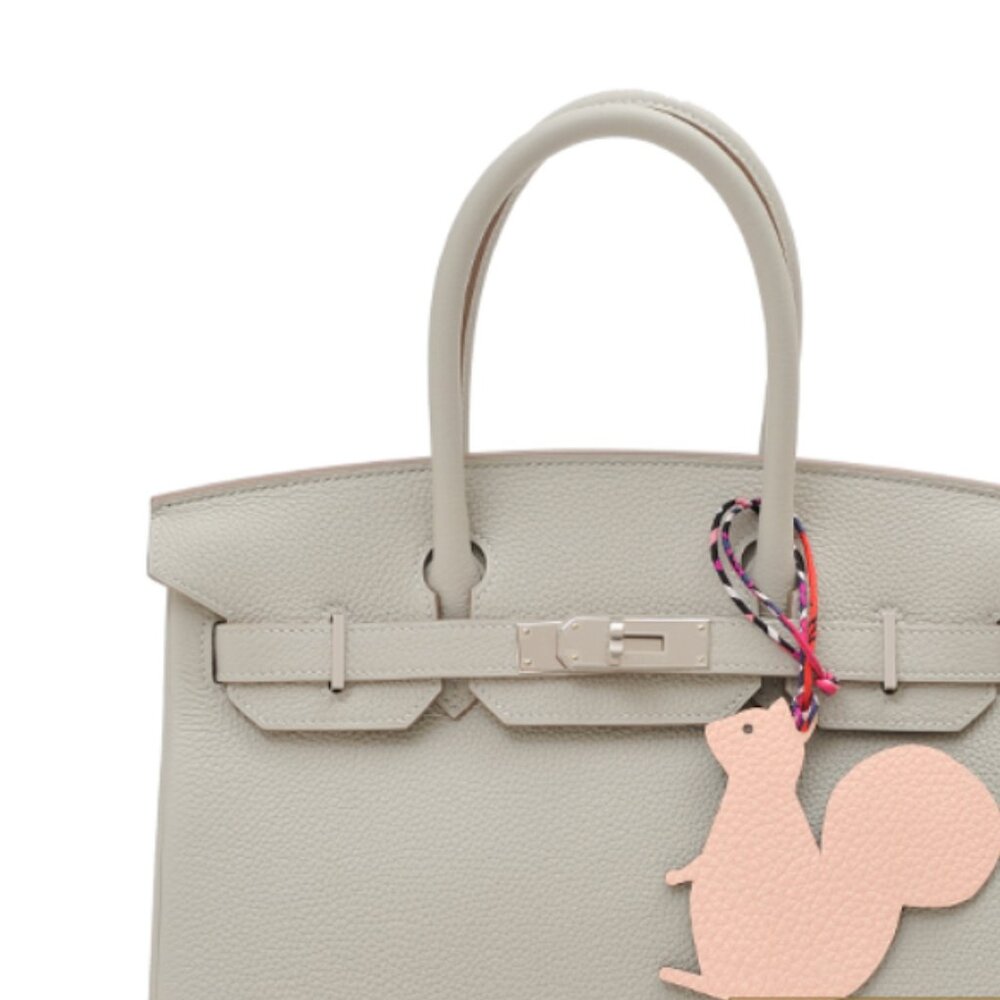 Hermes Petit H Squirrel Charm beige